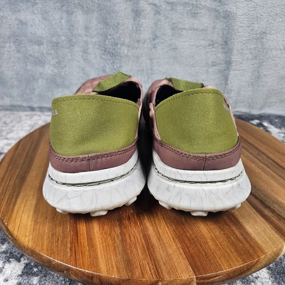 Merrell Hut Moc 2 Slippers Women 10 Pink Burlwood Avocado Quilted Slip On Shoes
